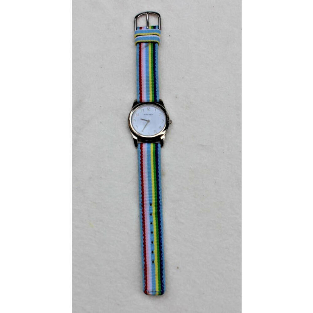 Nine West Casual Wristwatch with Colorful Nylon Strap - Stylish & Reliable Japan